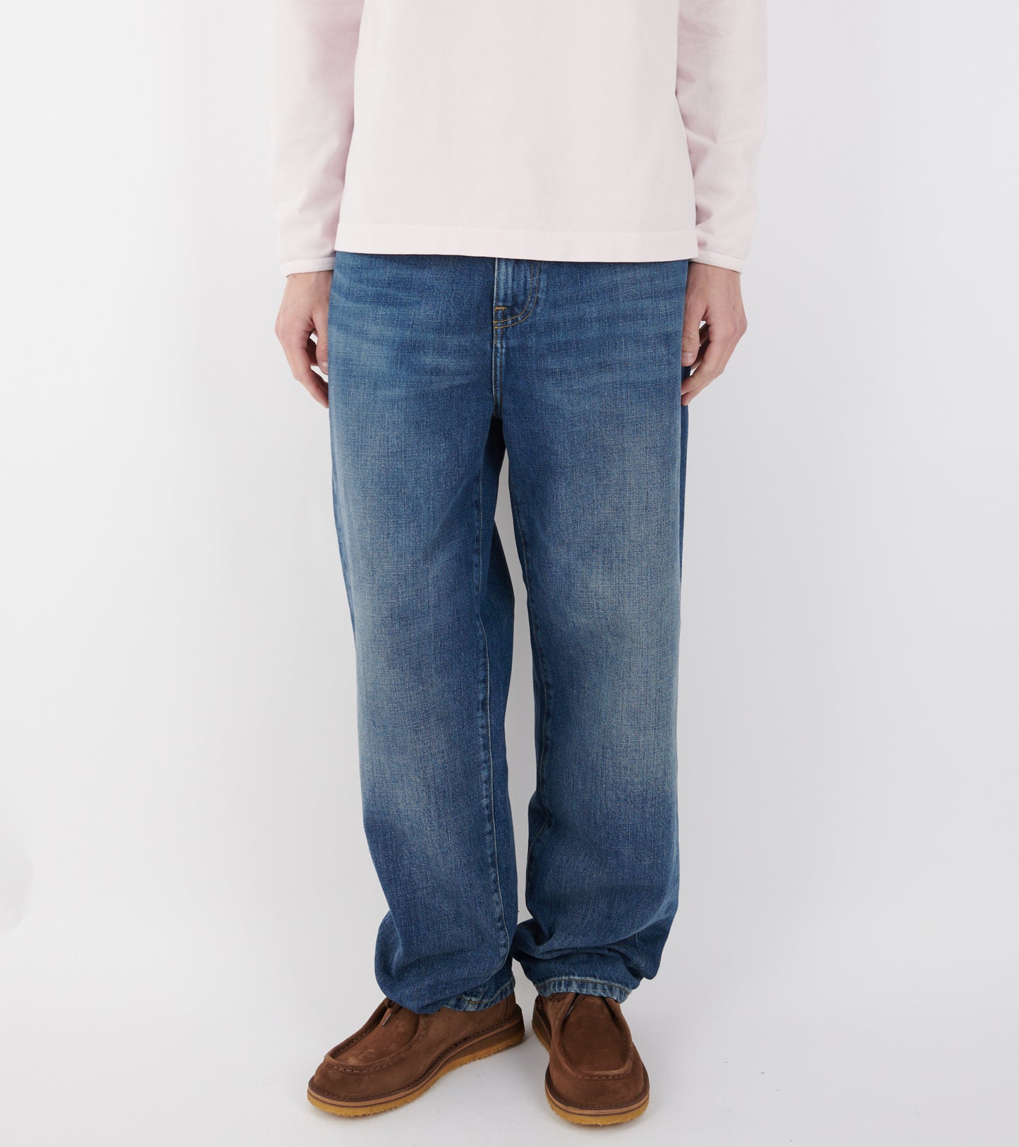 Aaron Pant Blue Dark Used Wash