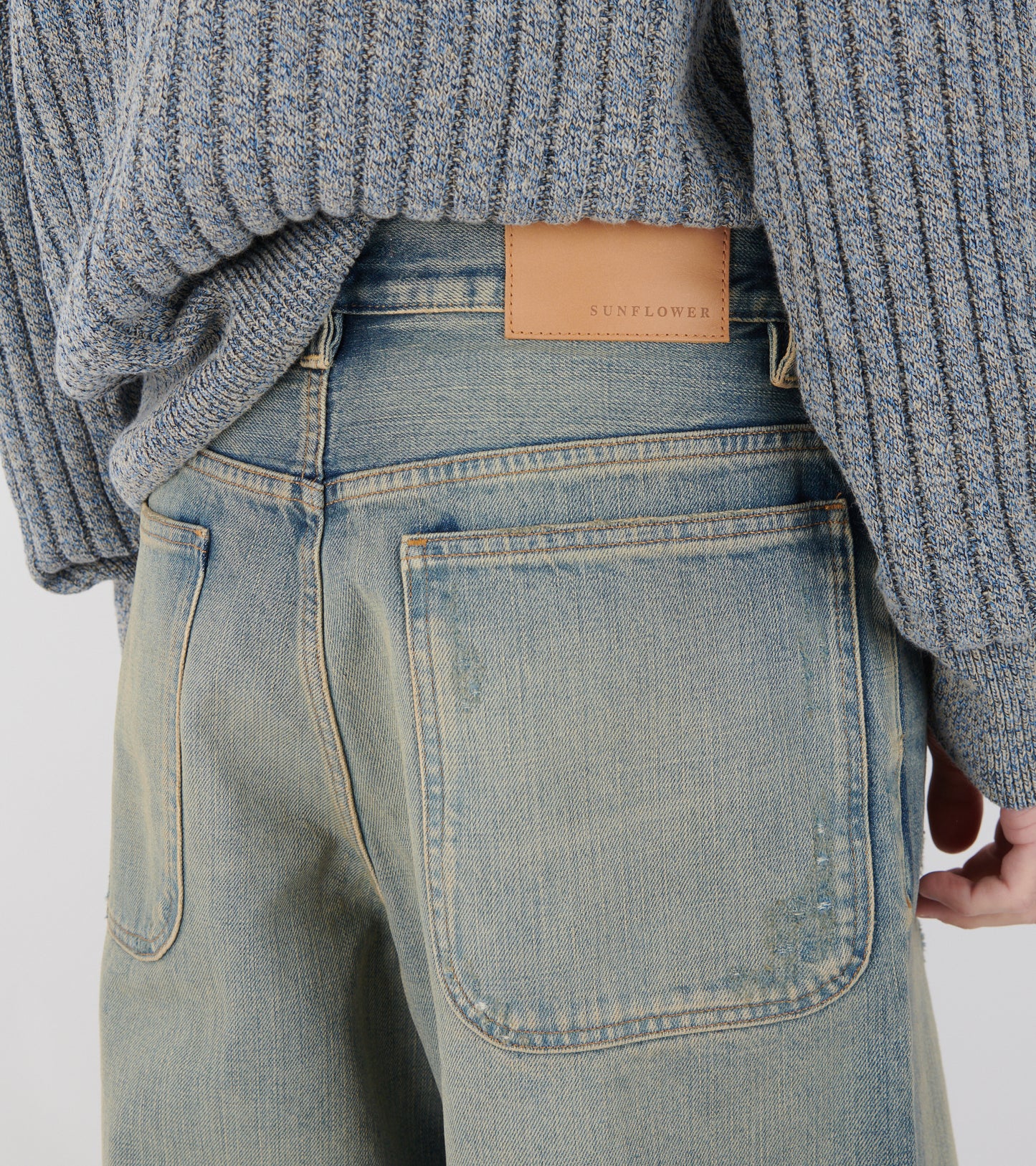 Super Wide Shorts Well Worn Blue