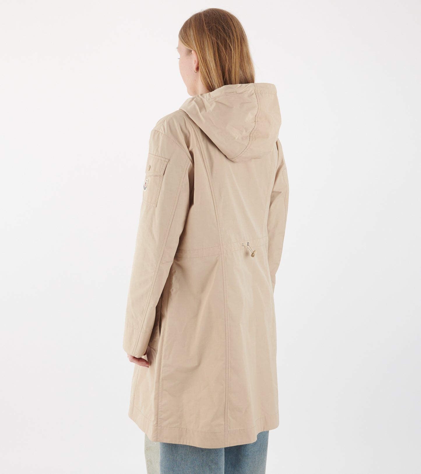 Laerte Hooded Parka Coat Light Beige