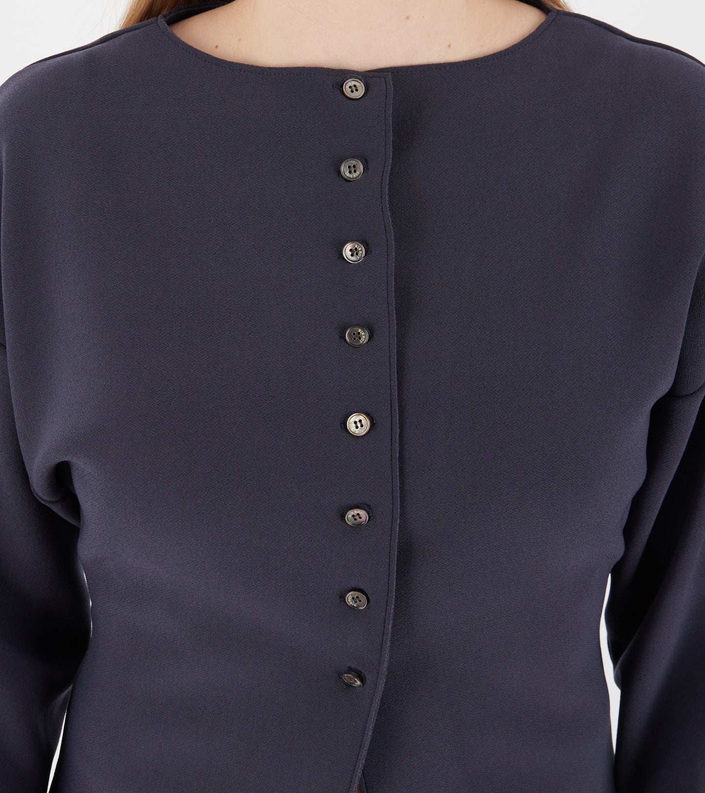 Lay2 Boatneck Cardigan Mood Indigo