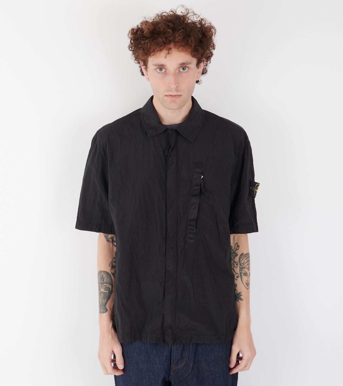 Econyl Nylon S/S Shirt Black