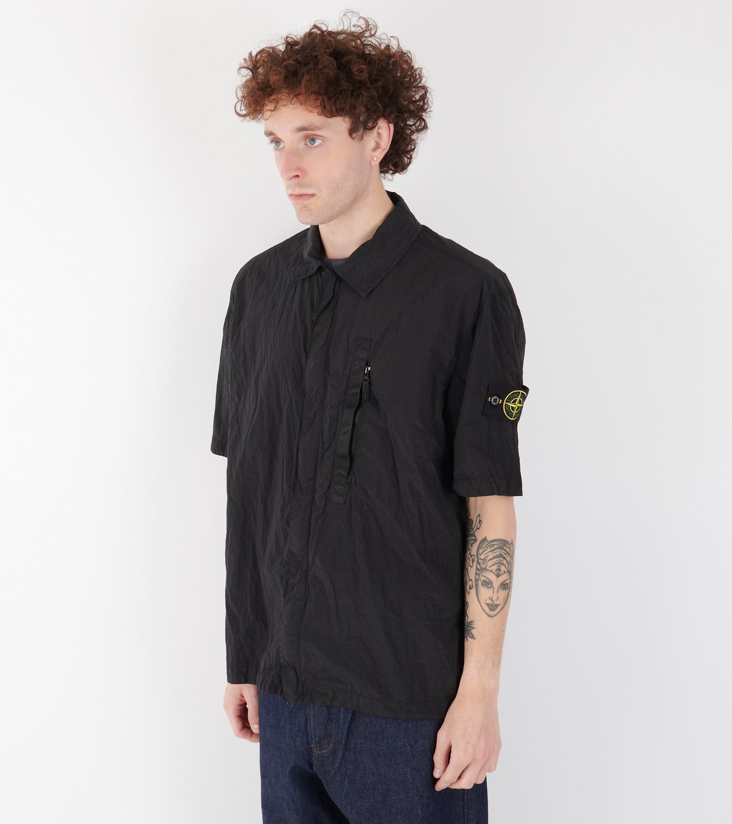 Econyl Nylon S/S Shirt Black