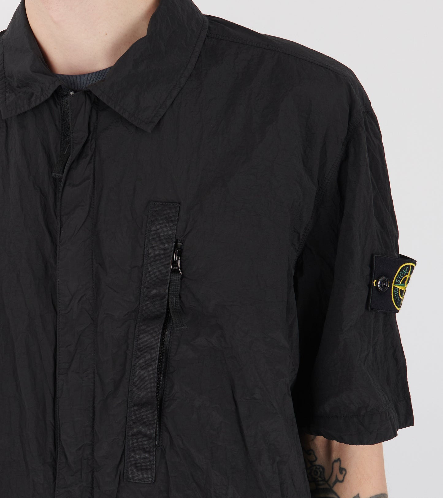 Econyl Nylon S/S Shirt Black