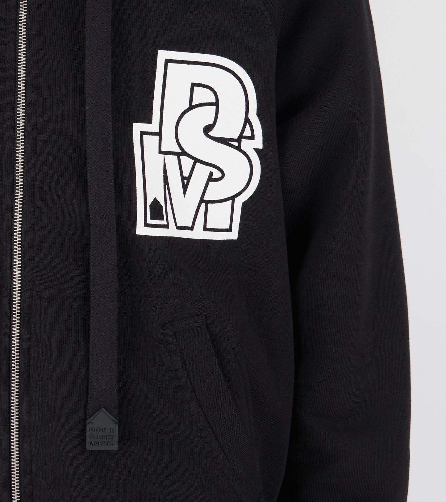 Zipped Hoodie Black