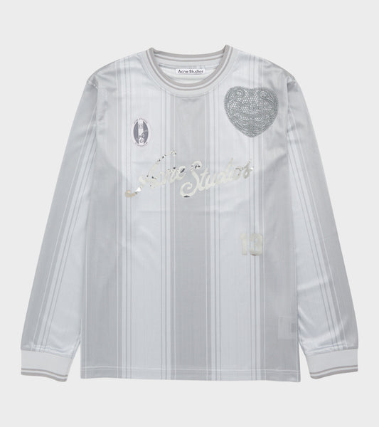 Logo Sports Jersey Top Grey