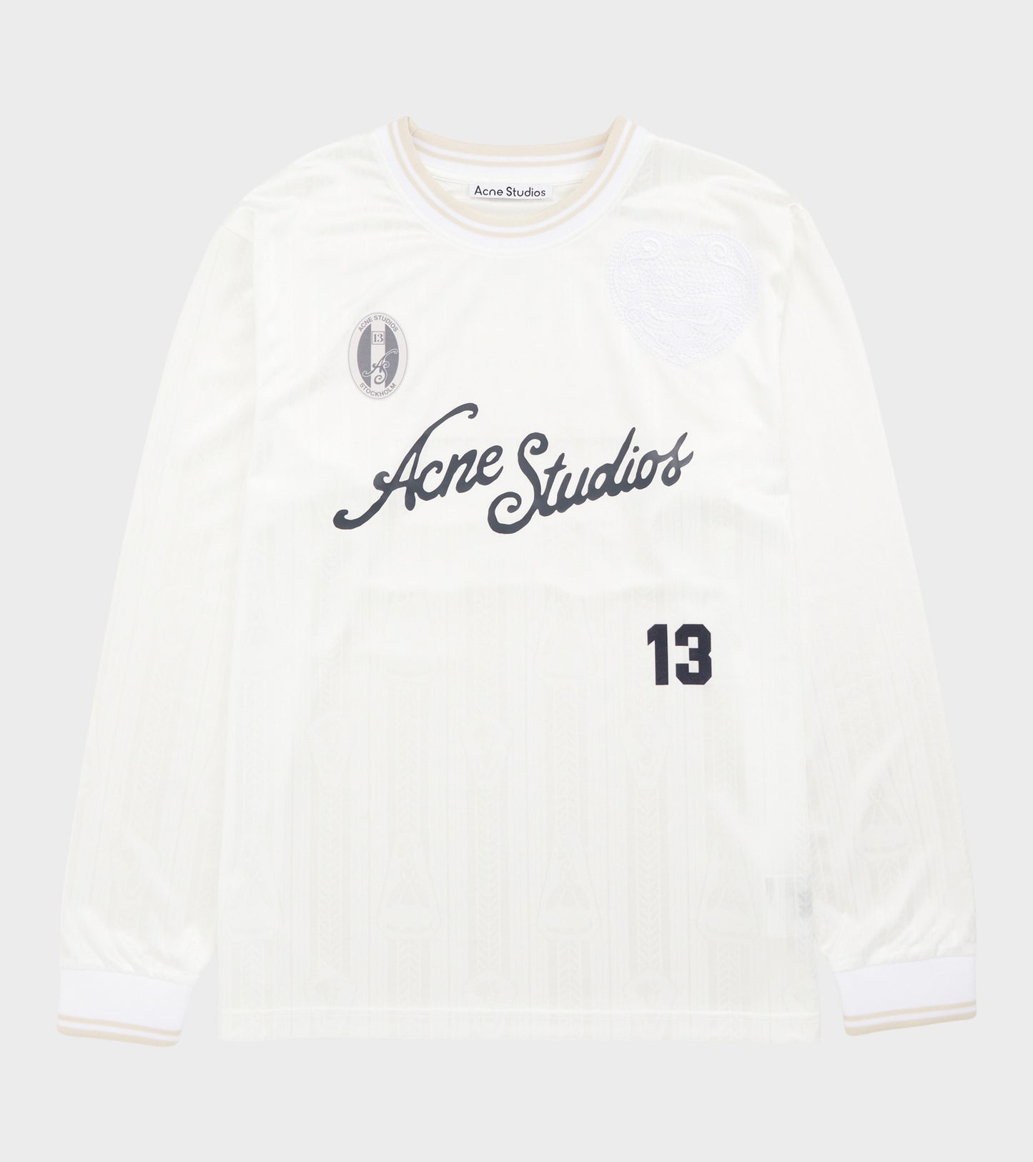 Logo Sports Jersey Top White