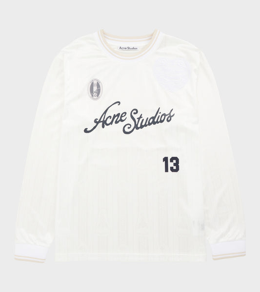 Logo Sports Jersey Top White