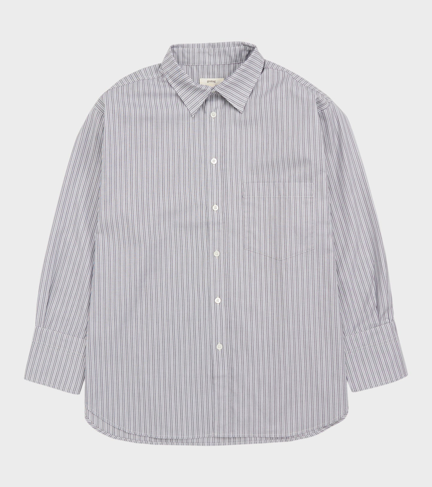 Margit Shirt Blue/Greyish Stripe