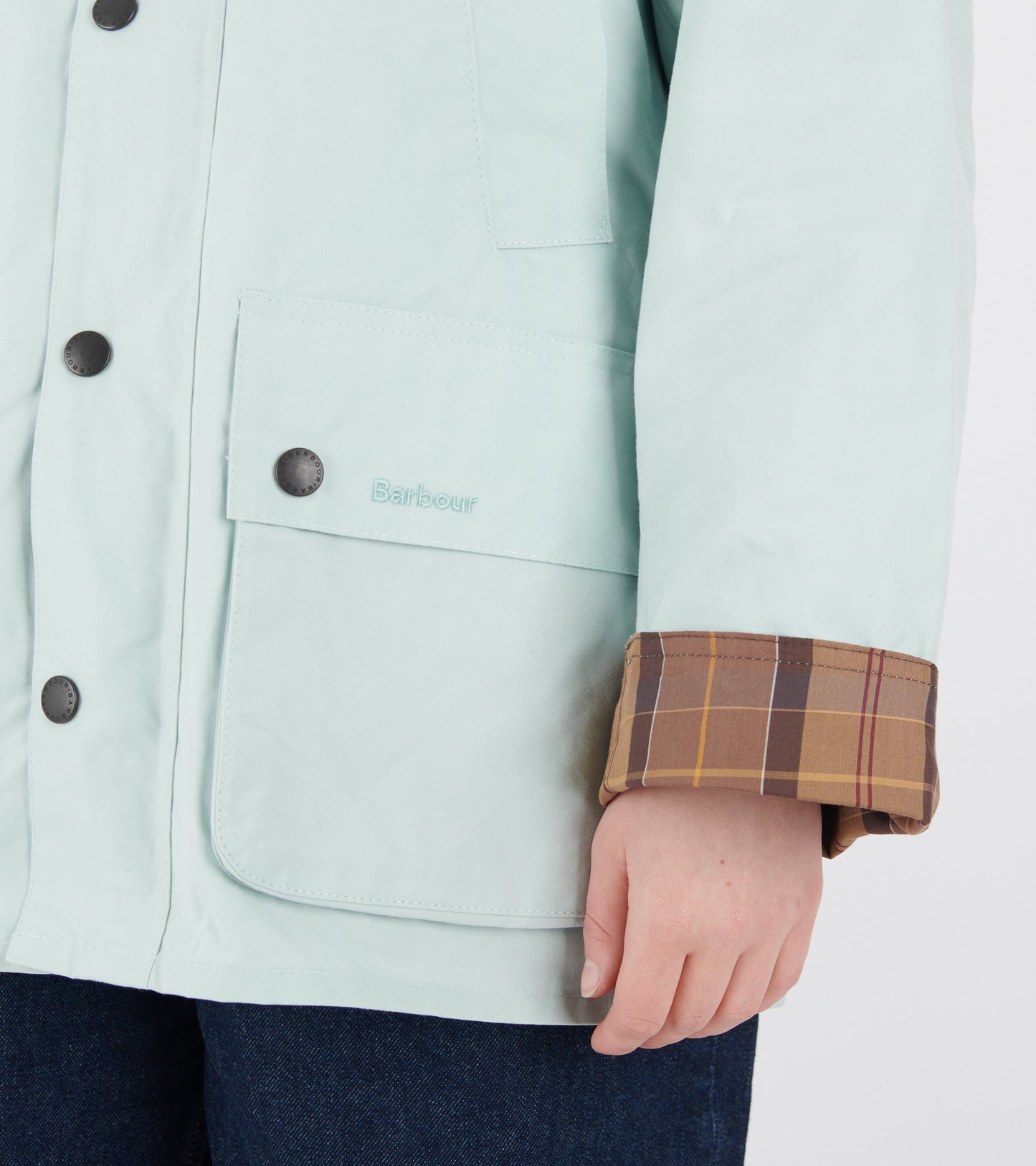 Oversized Bedale Casual Jacket Ice Blue