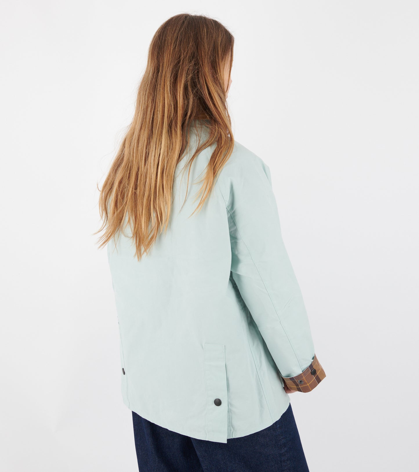 Oversized Bedale Casual Jacket Ice Blue