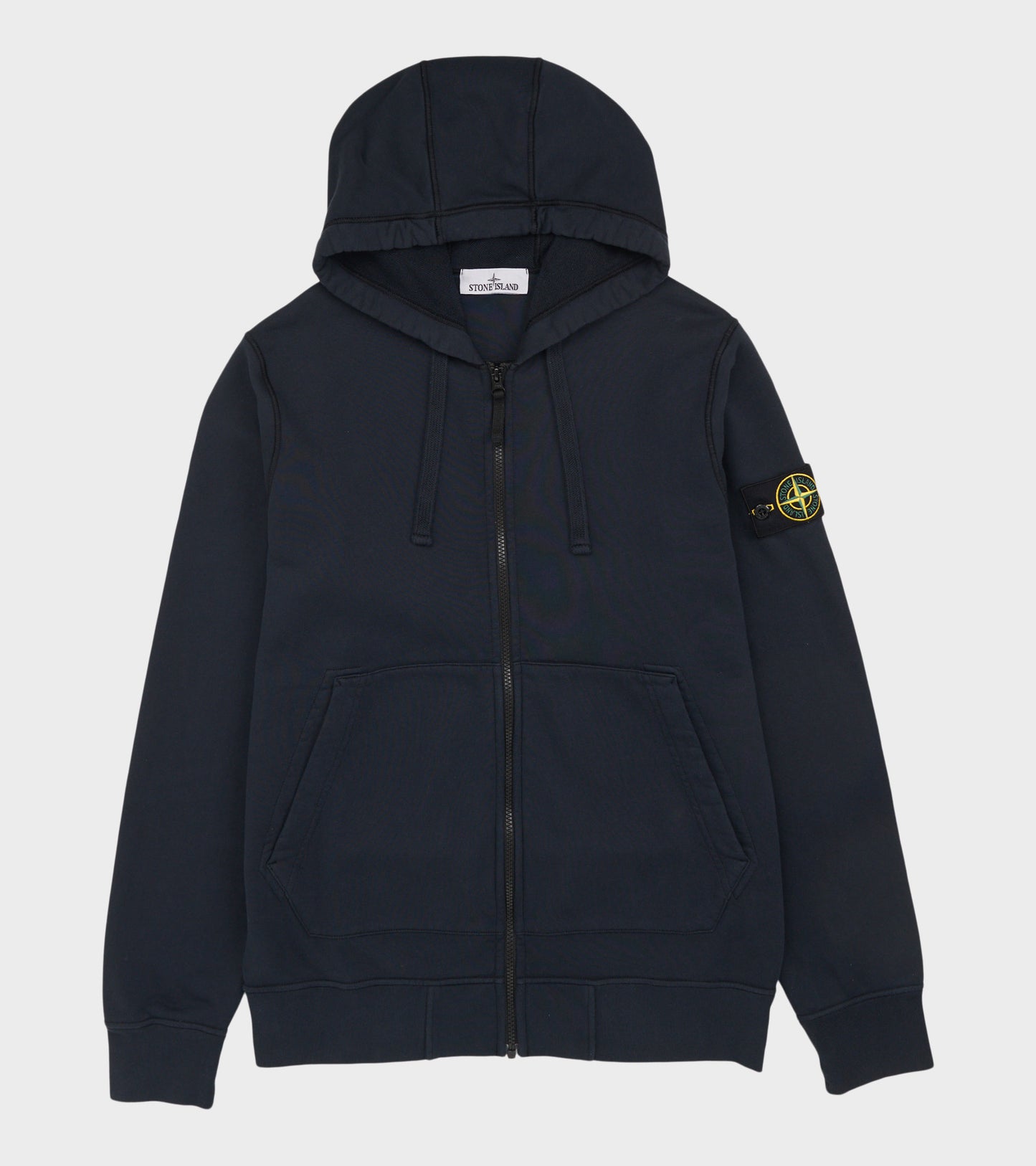 Organic Cotton Zip Hoodie Navy