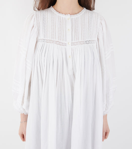 Florentine Dress Optic White