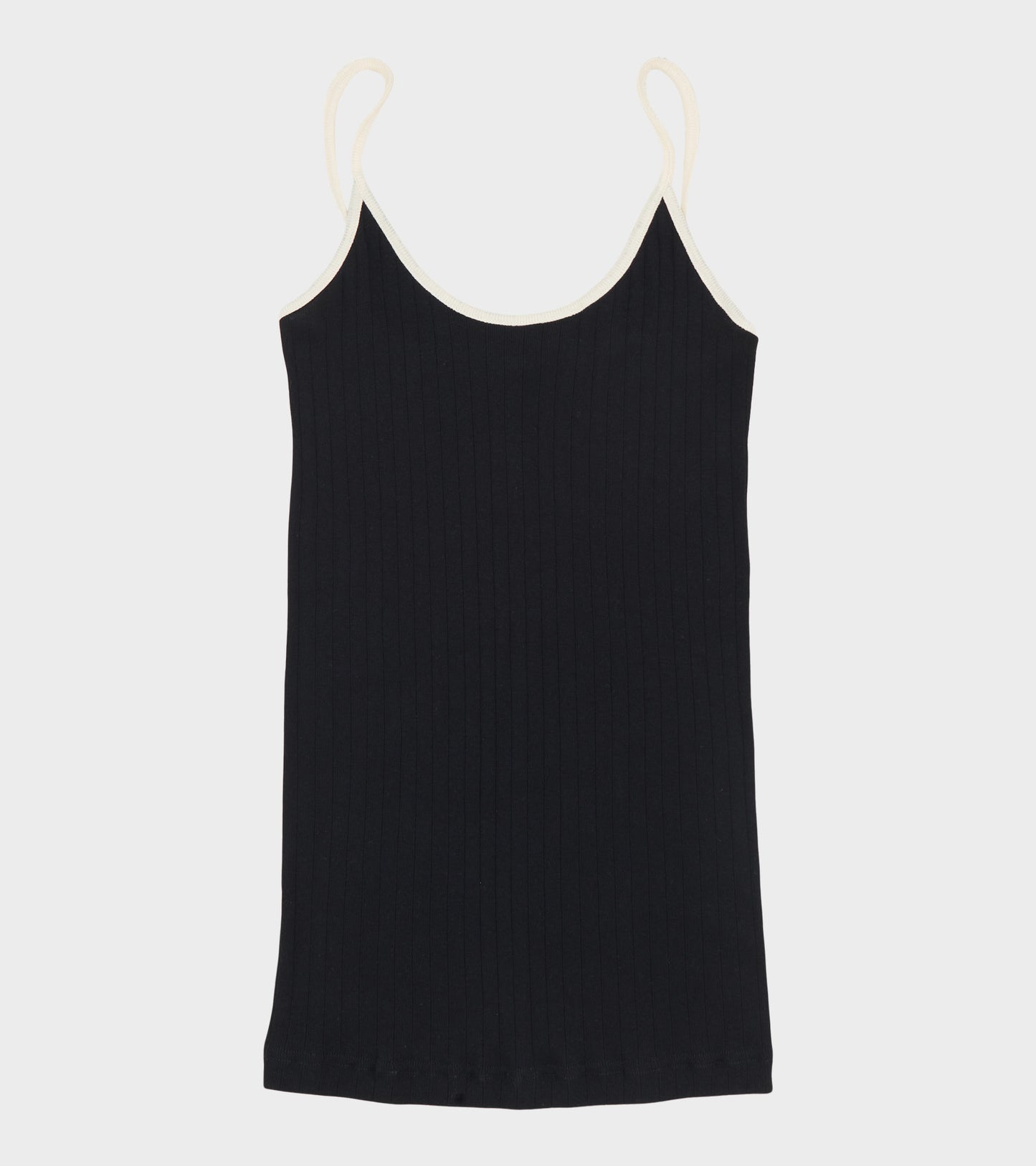 101 Strap Top Kontrast Black/Ecru