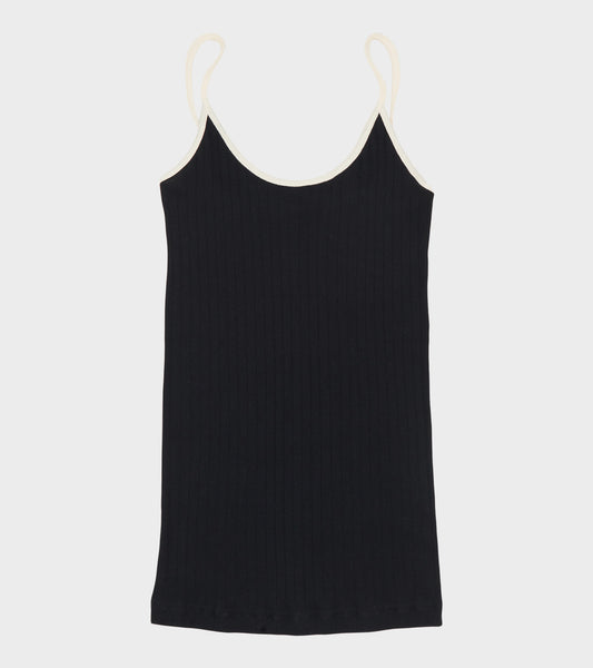 101 Strap Top Kontrast Black/Ecru