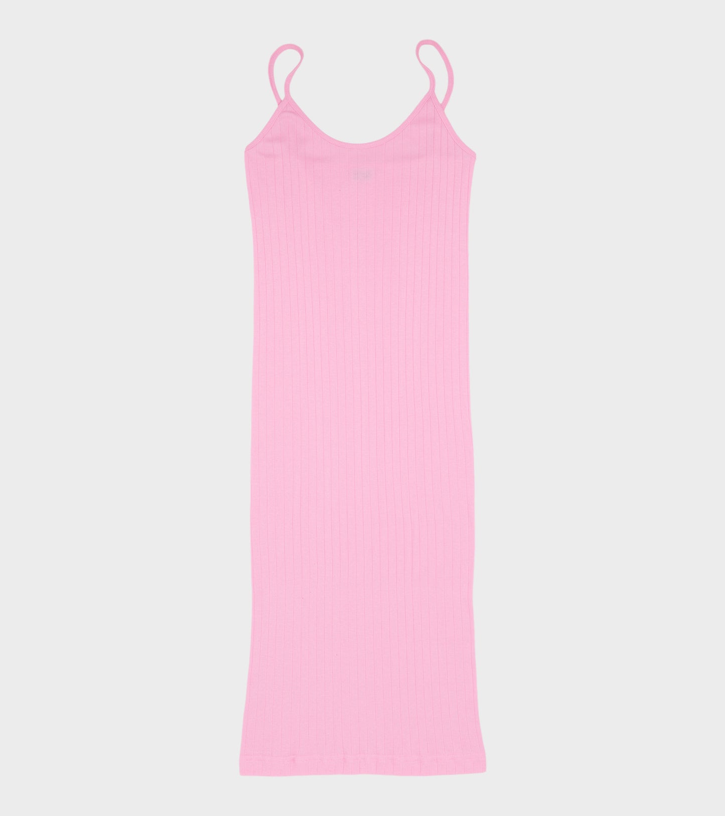101 Strap Rib Mini Dress Light Pink