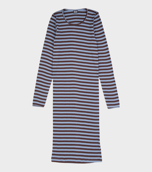 101 John Rib Dress Brown/Light Blue