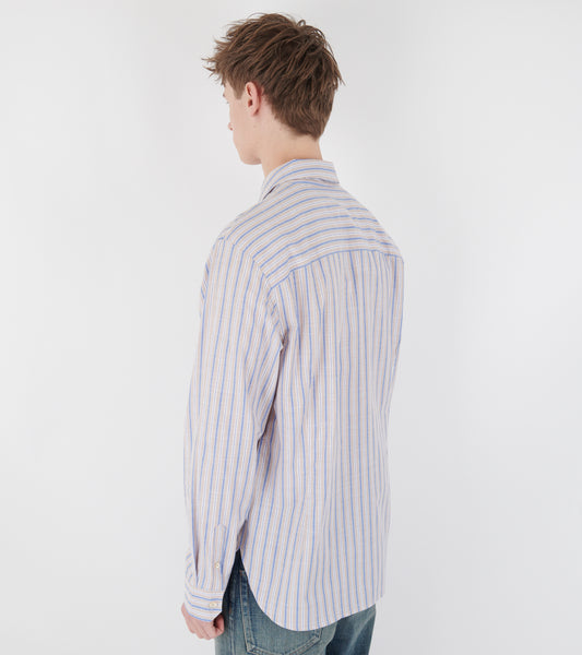 Striped Shirt Beige/Blue