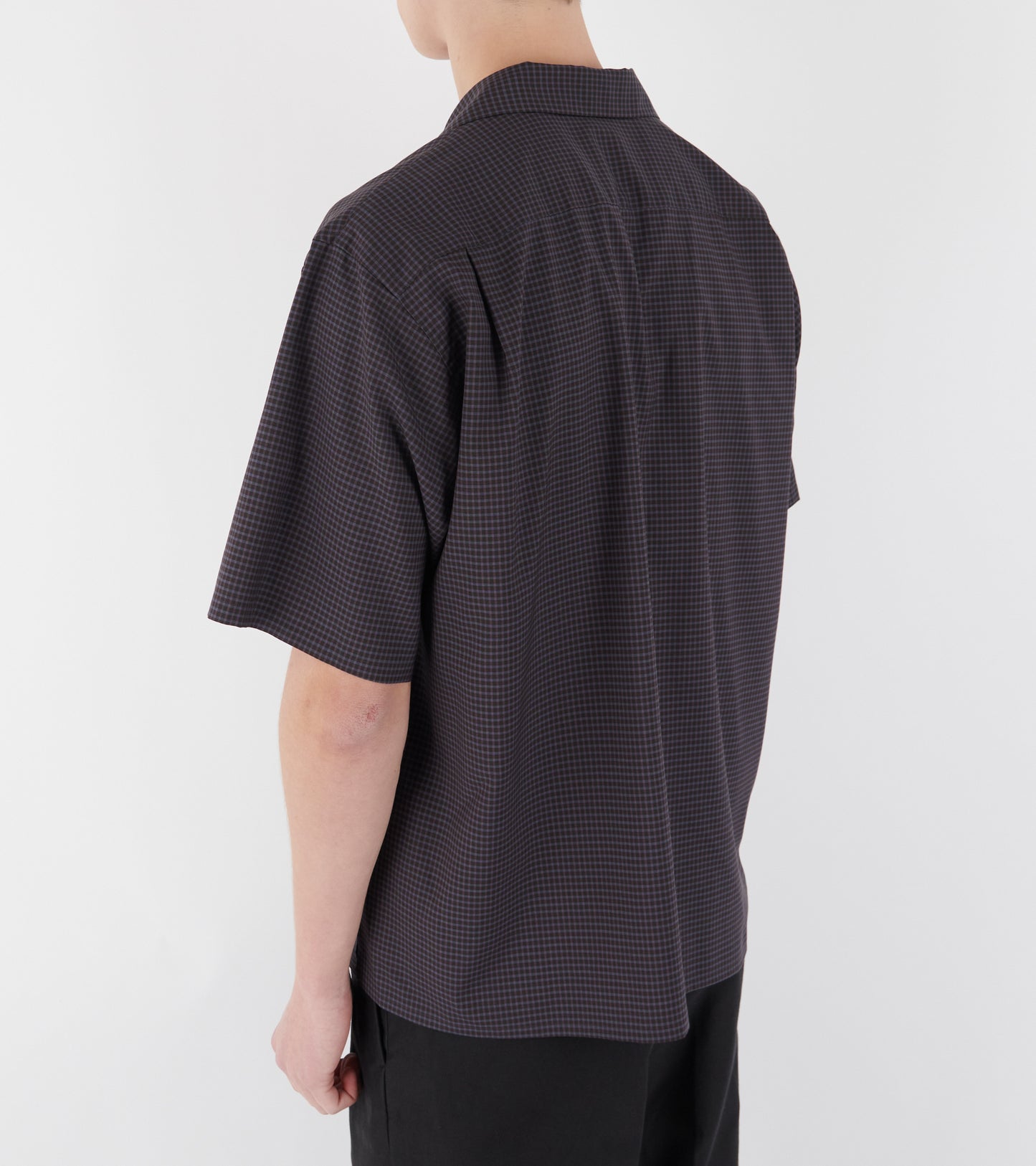 Summer Wool SS Shirt Brown Plaid
