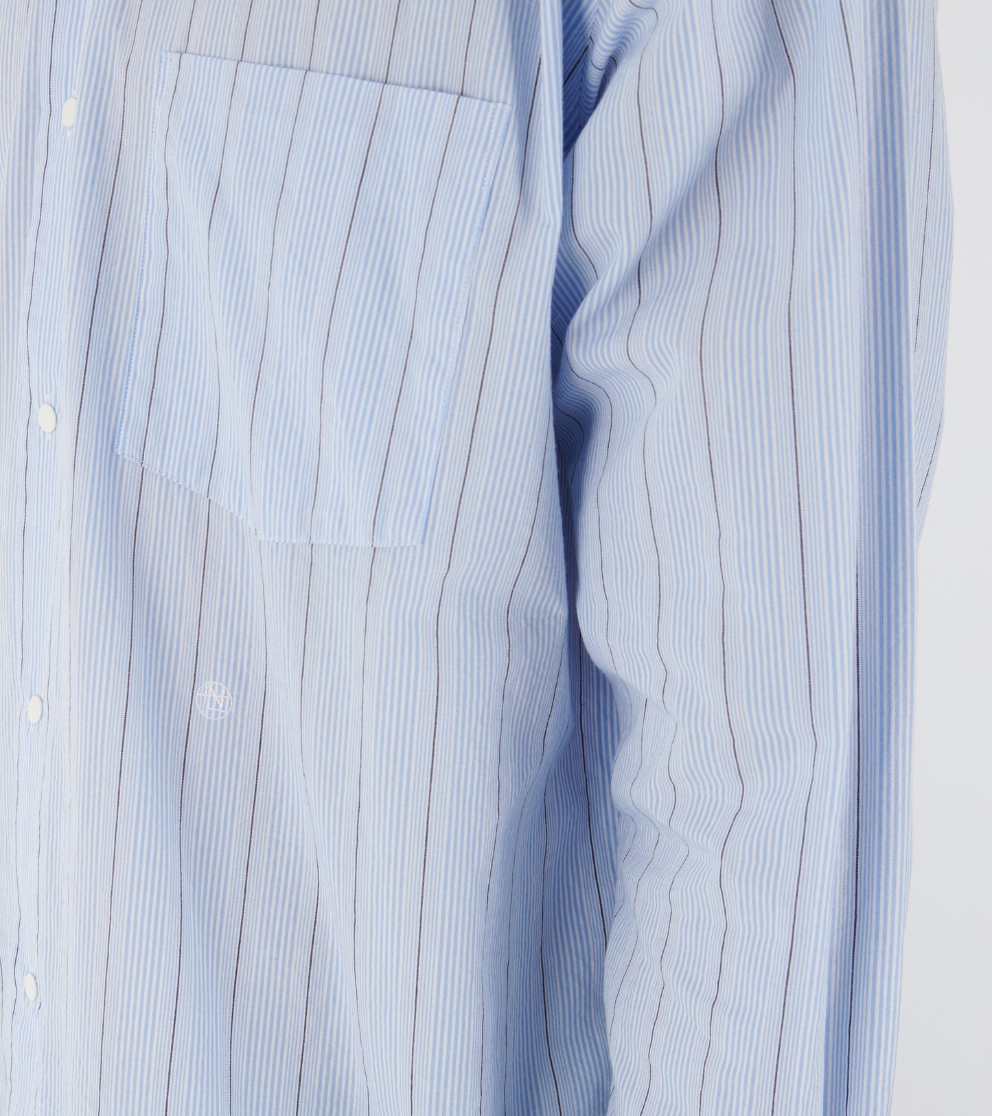 Stripe Wind Shirt Sax