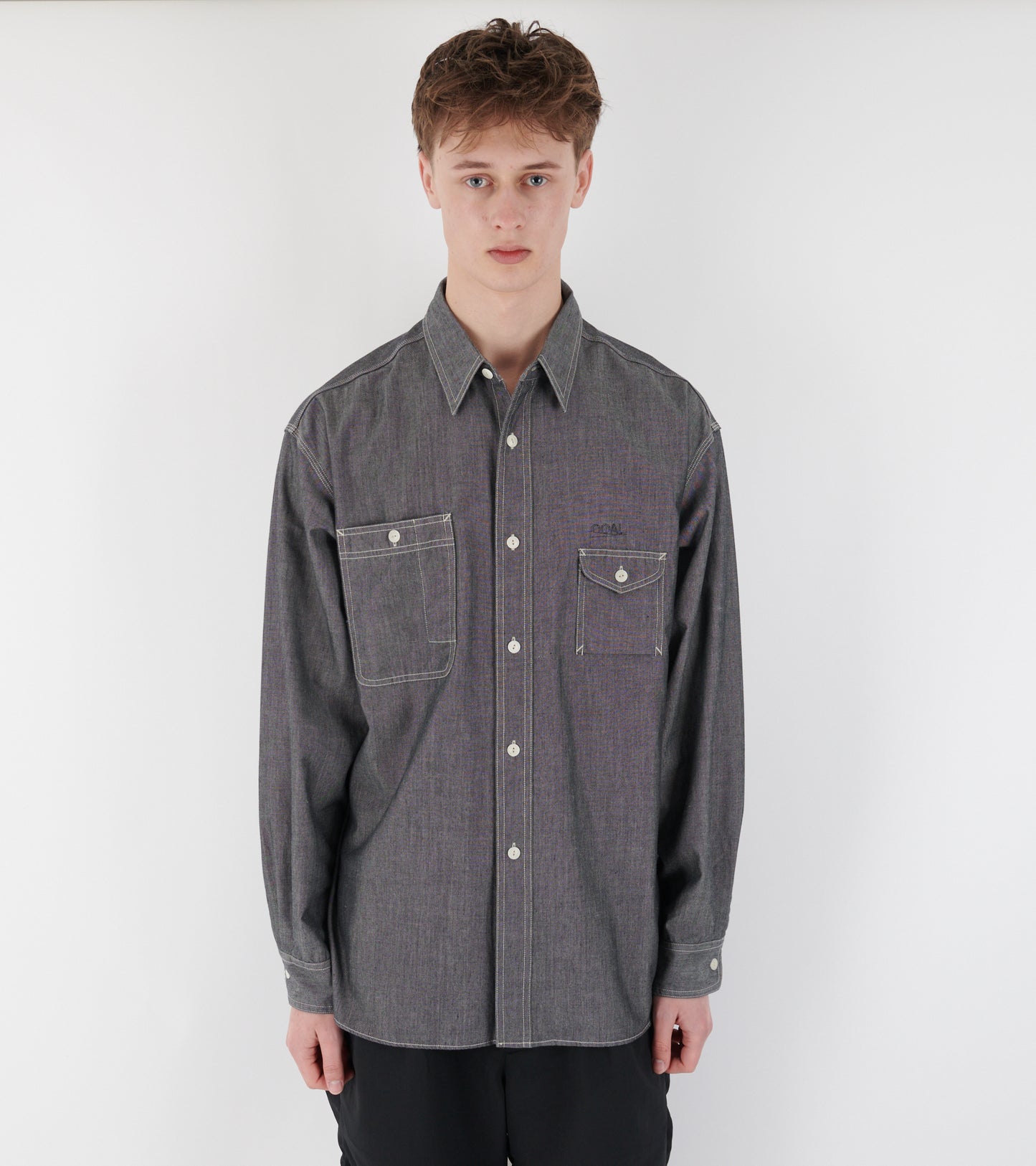 OOAL Chambray Shirt Grey