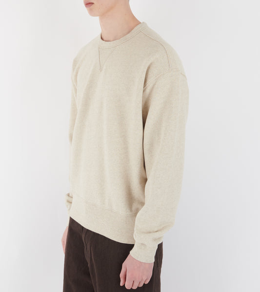 Kulhuse Cotton Linen Loopback Sweatshirt Natural