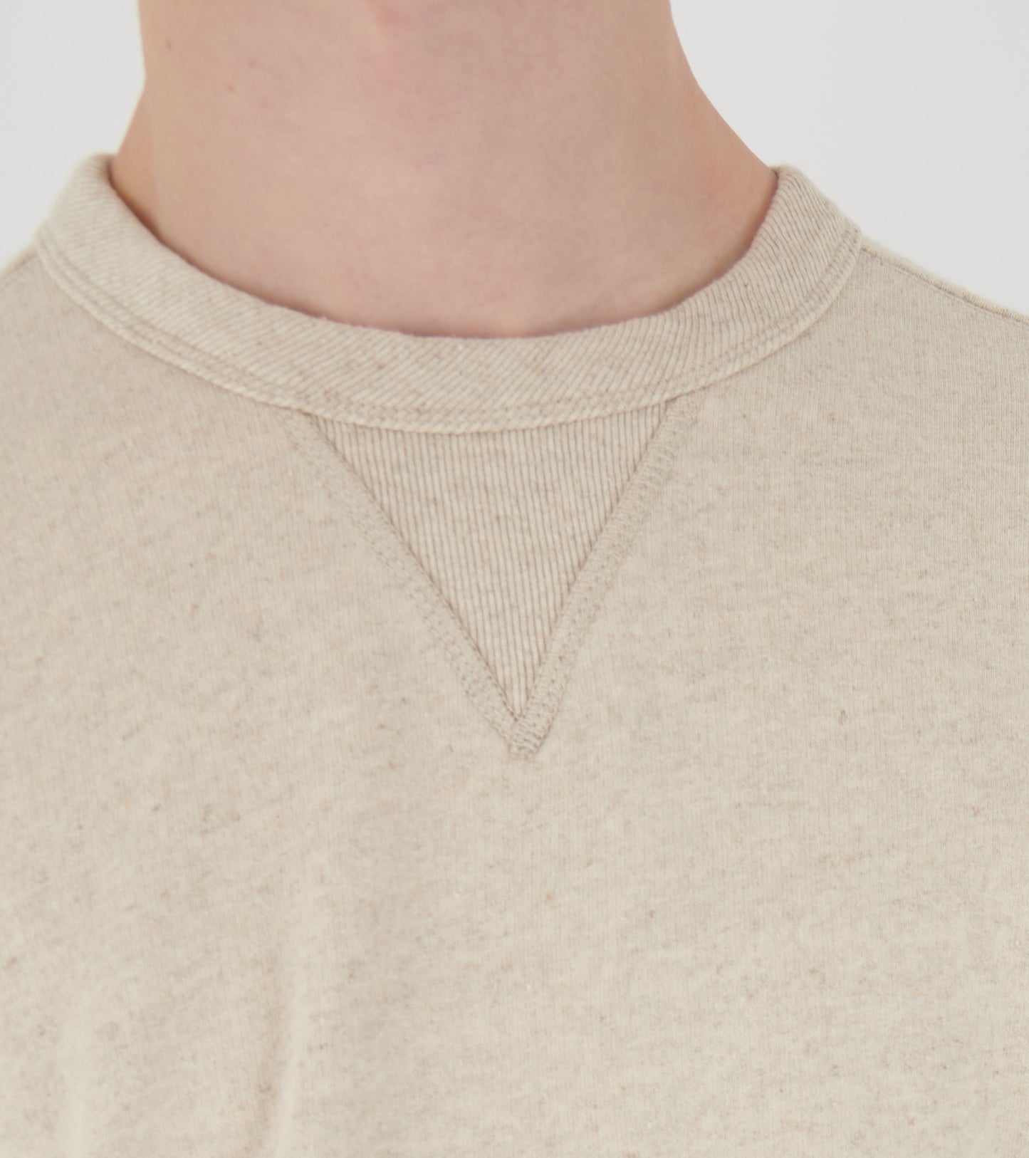 Kulhuse Cotton Linen Loopback Sweatshirt Natural