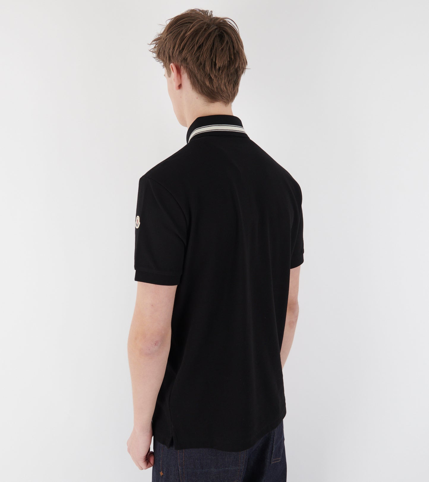 Cotton Piqué Polo Shirt Black
