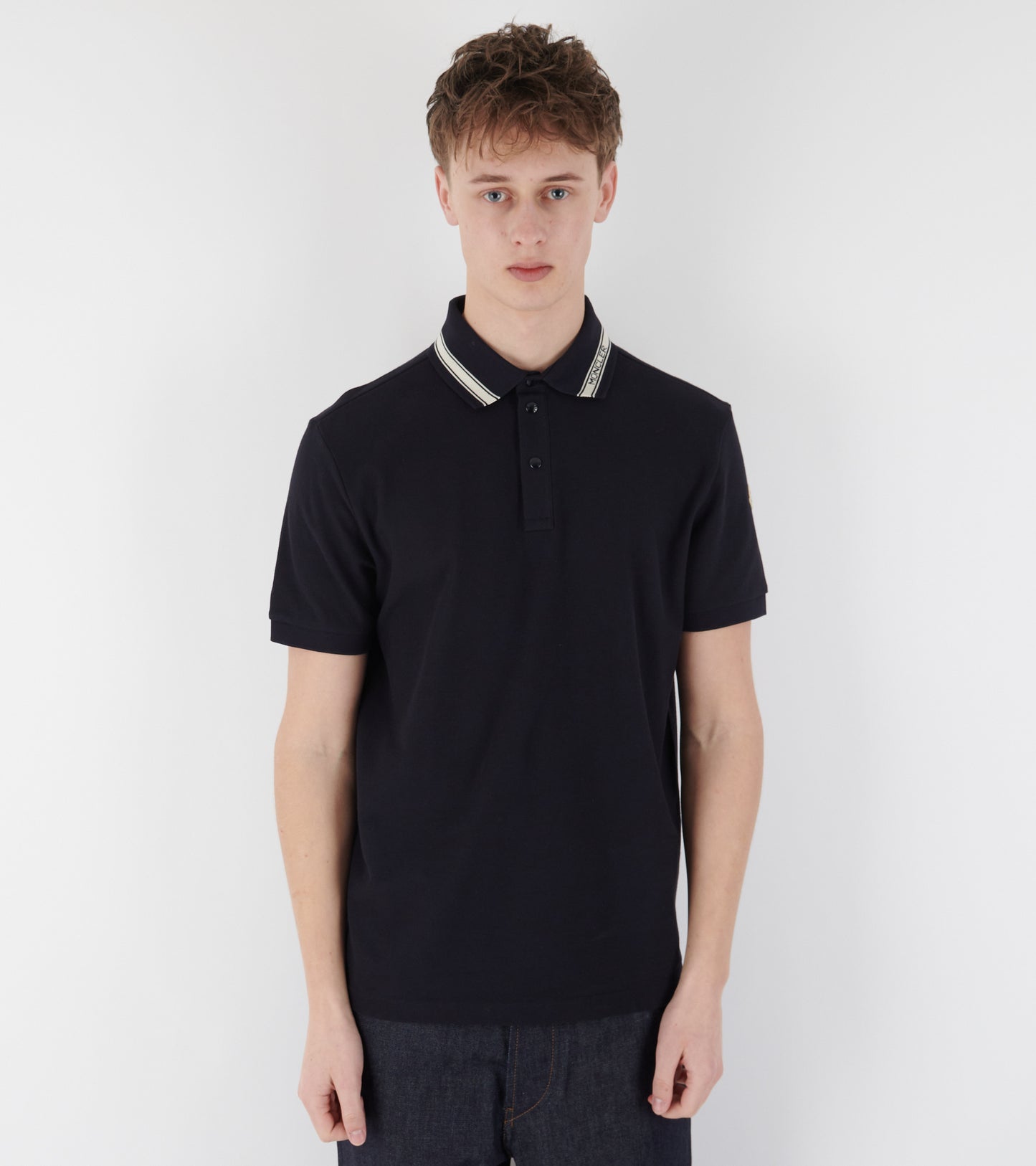 Cotton Piqué Polo Shirt Navy