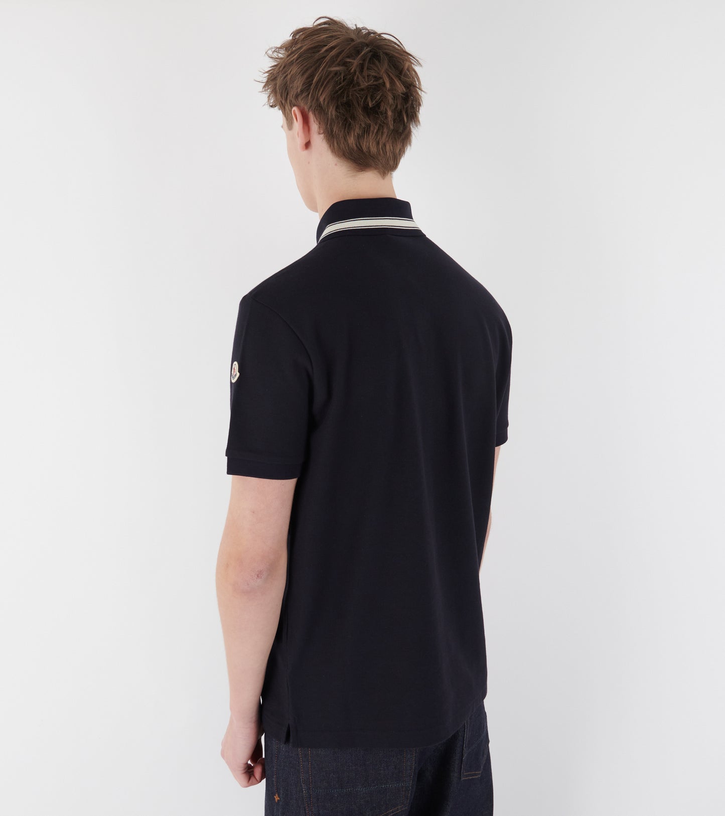 Cotton Piqué Polo Shirt Navy