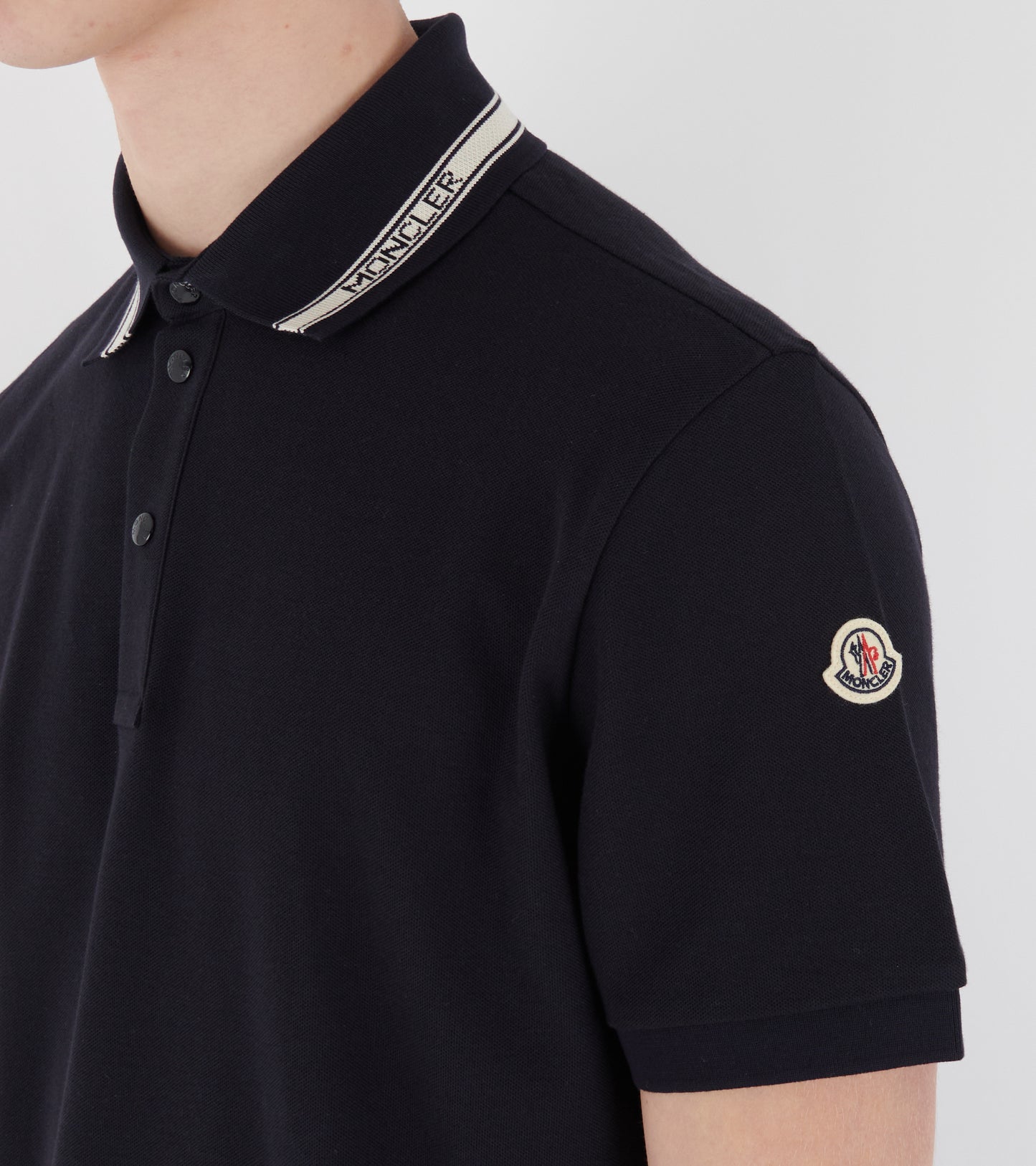 Cotton Piqué Polo Shirt Navy
