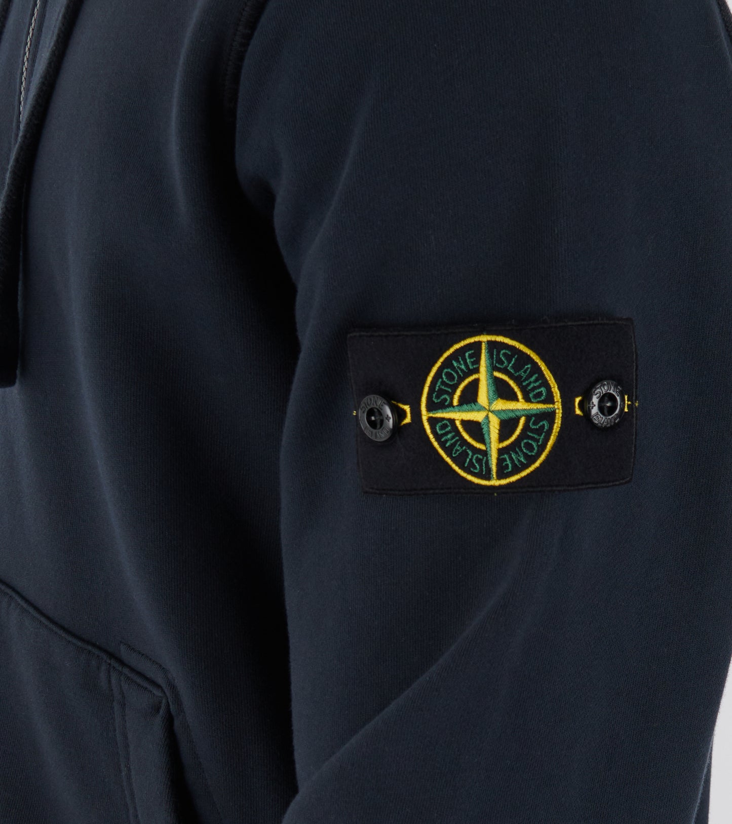 Organic Cotton Zip Hoodie Navy