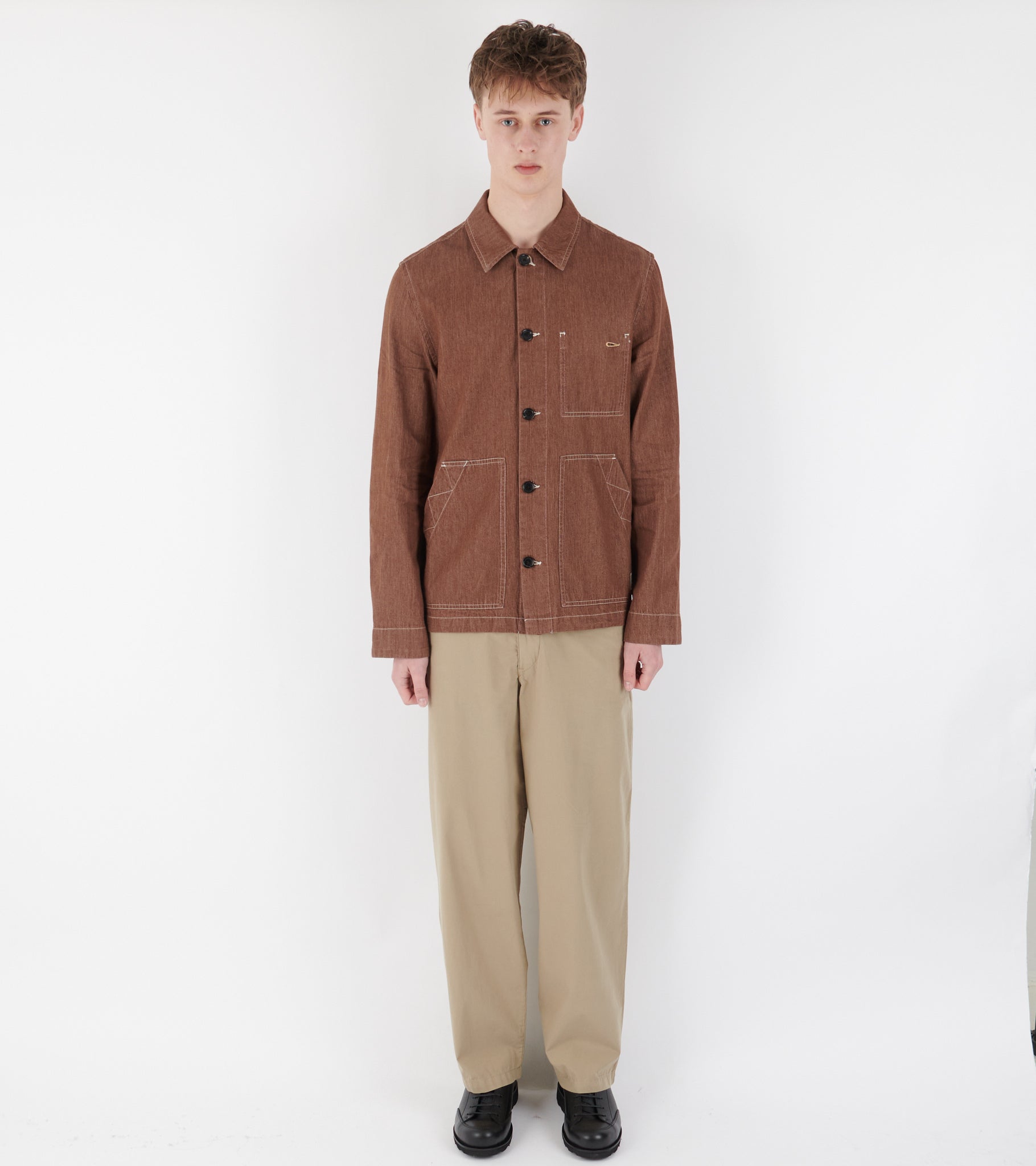 Denim Work Jacket Brown Rinse – Dr. Adams