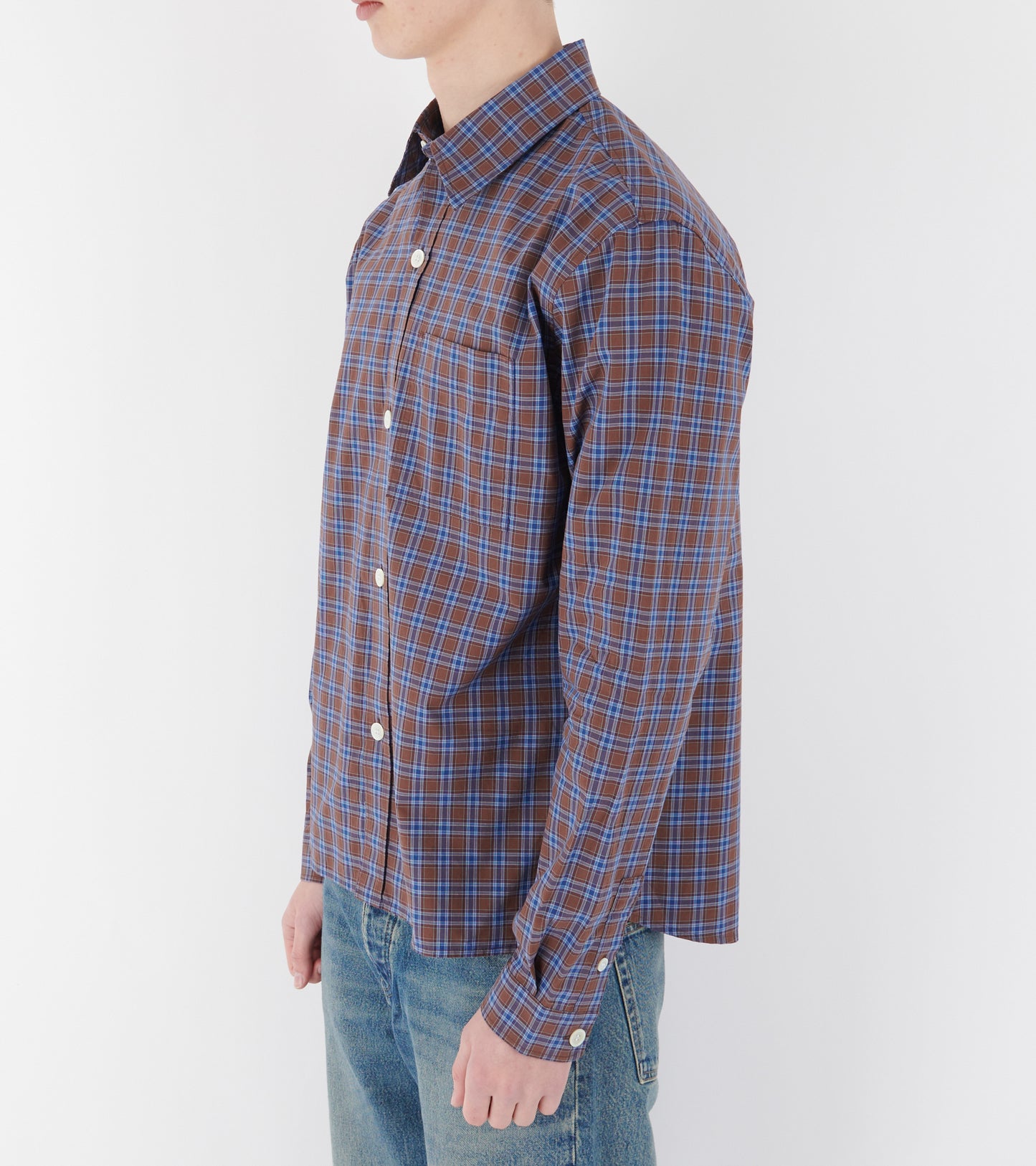 Another Shirt 4.0 Brown/Blue Check