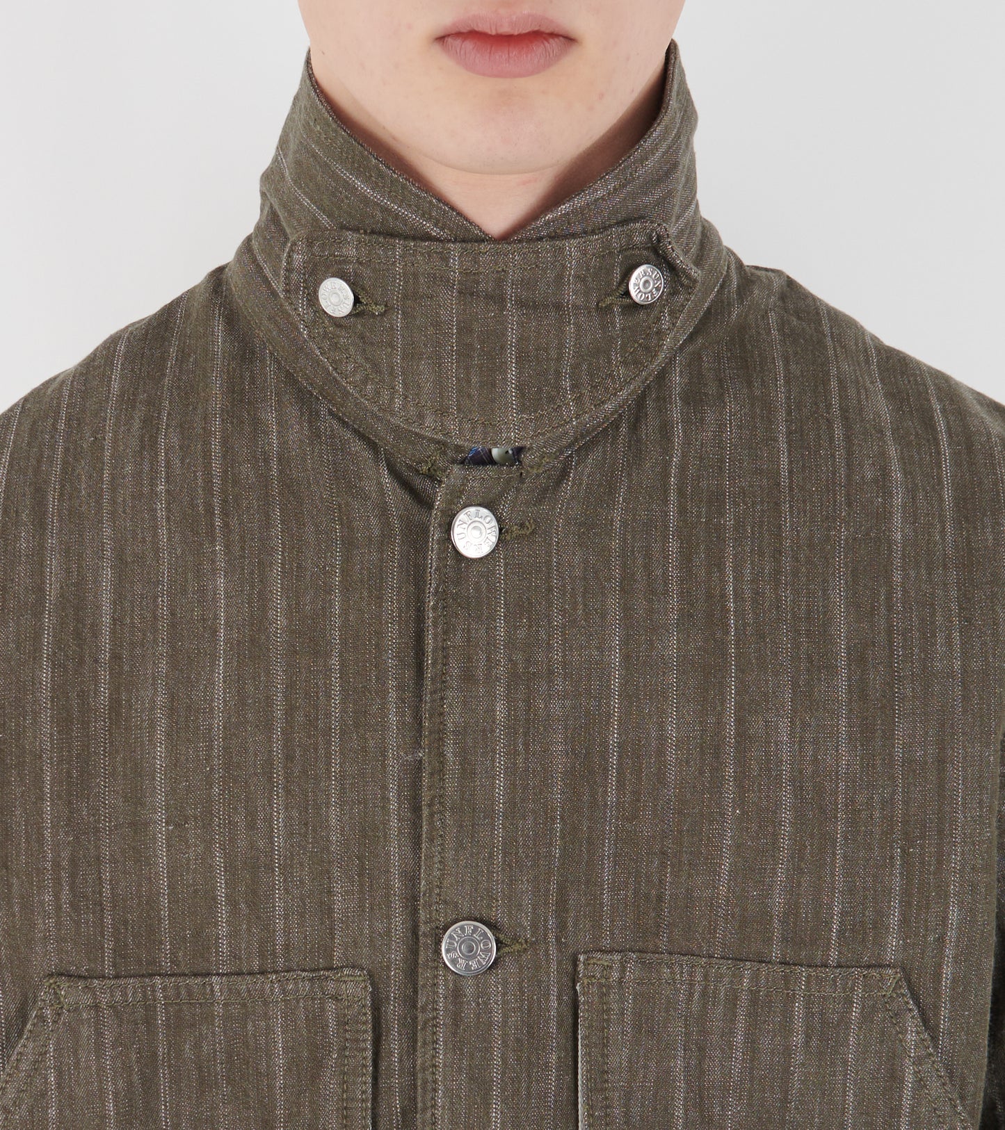 Labour Jacket Stripe Khaki