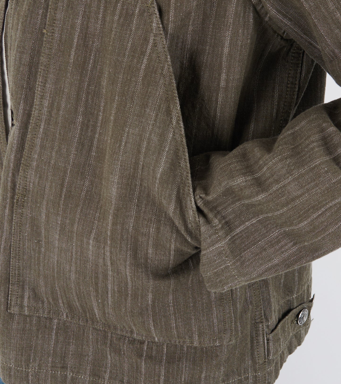 Labour Jacket Stripe Khaki