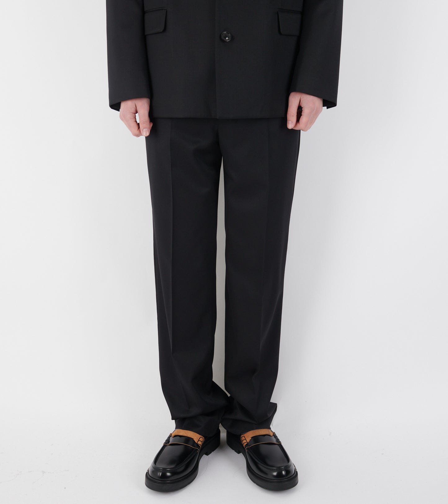 Wool Trousers Black