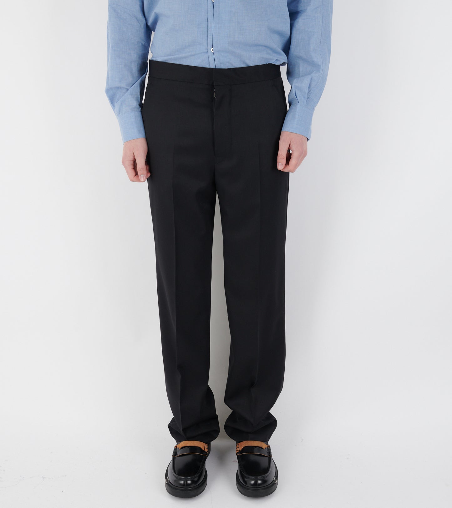 Wool Trousers Black