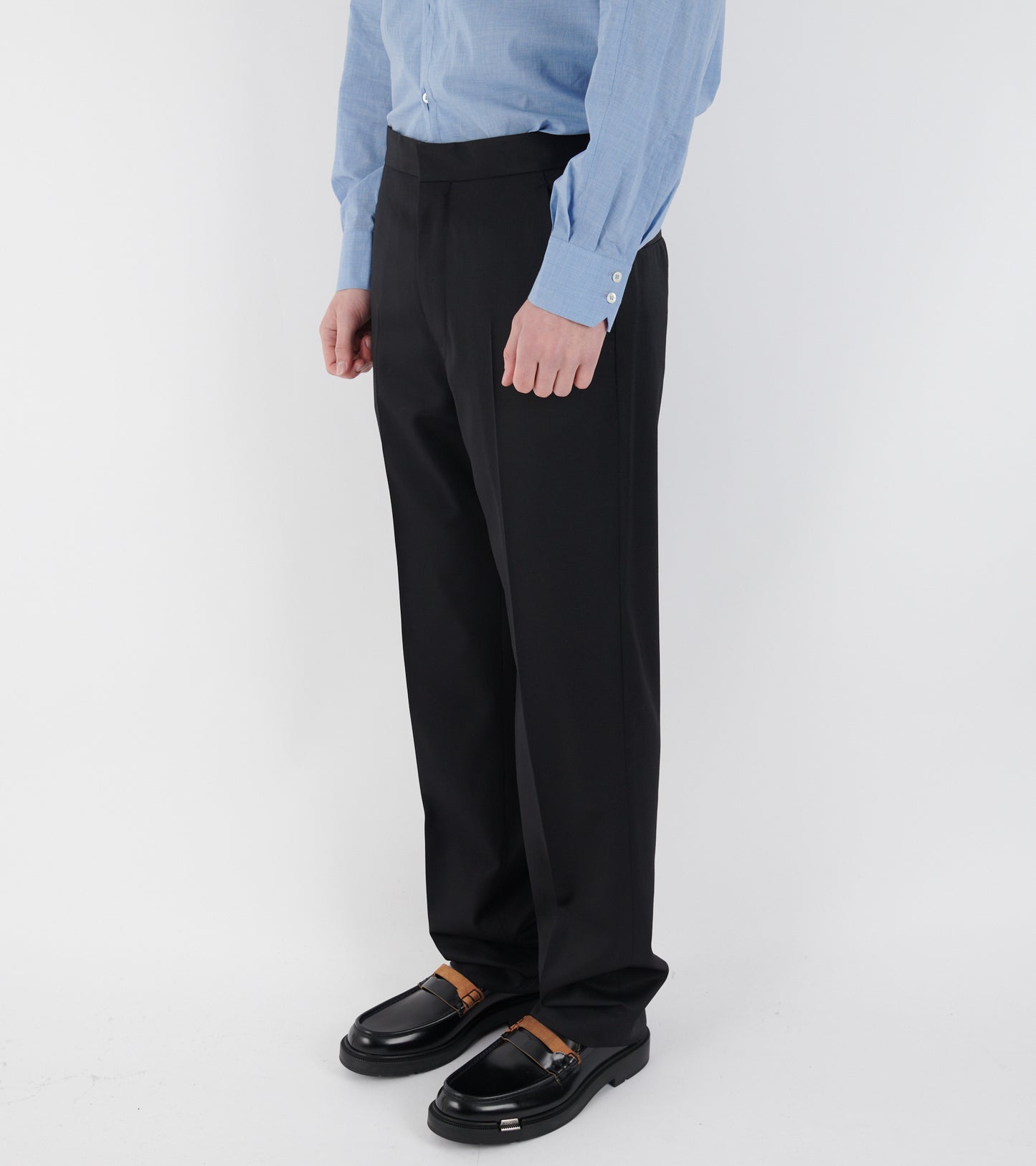 Wool Trousers Black