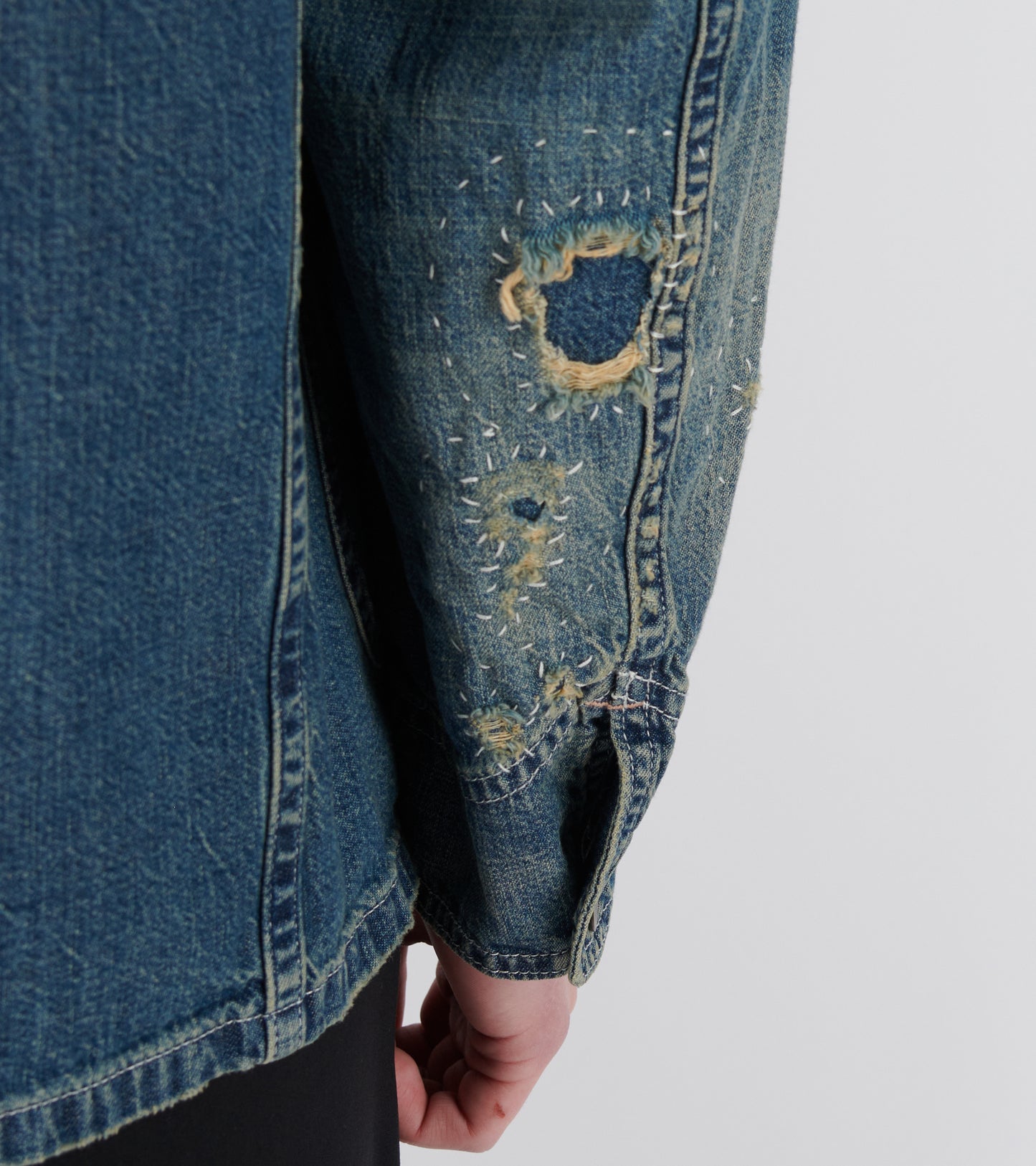 Denim Caban Jacket Blue