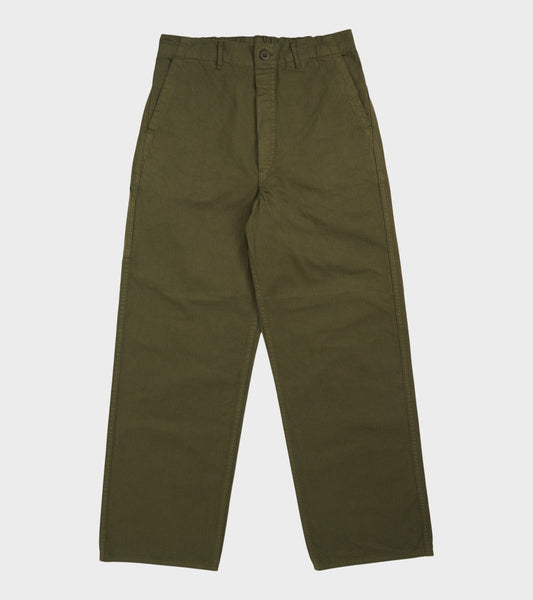 French Work Pants Army Green