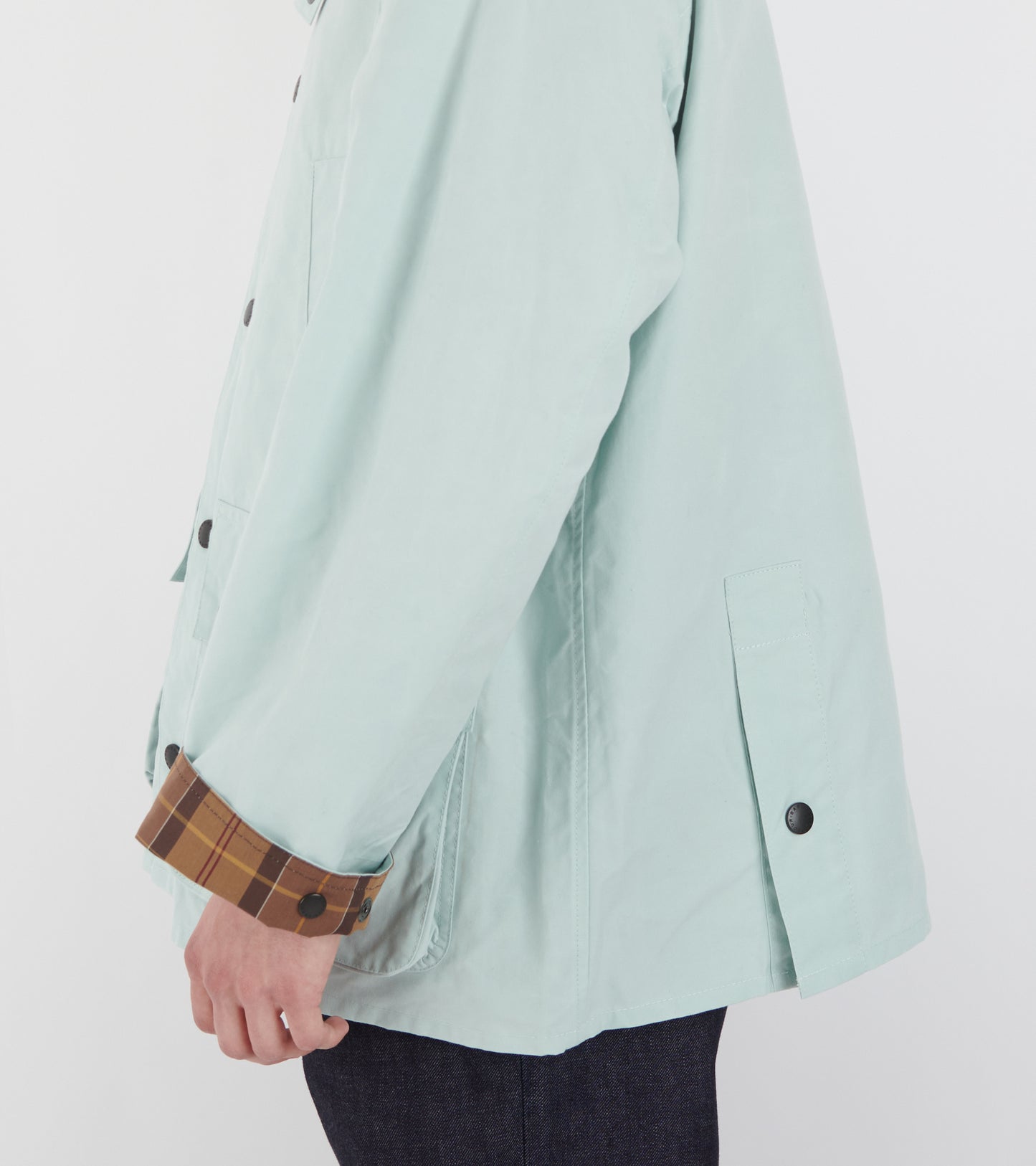 Oversized Bedale Casual Jacket Ice Blue