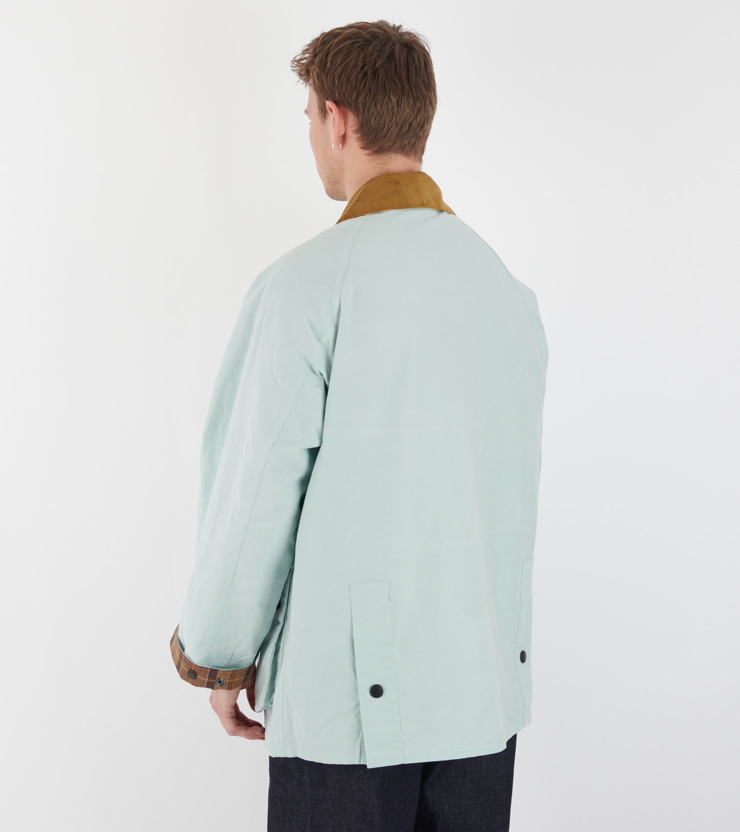 Oversized Bedale Casual Jacket Ice Blue