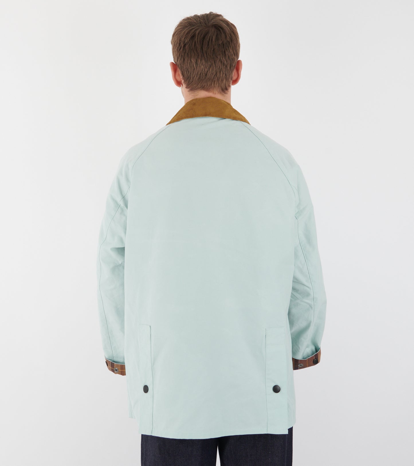 Oversized Bedale Casual Jacket Ice Blue