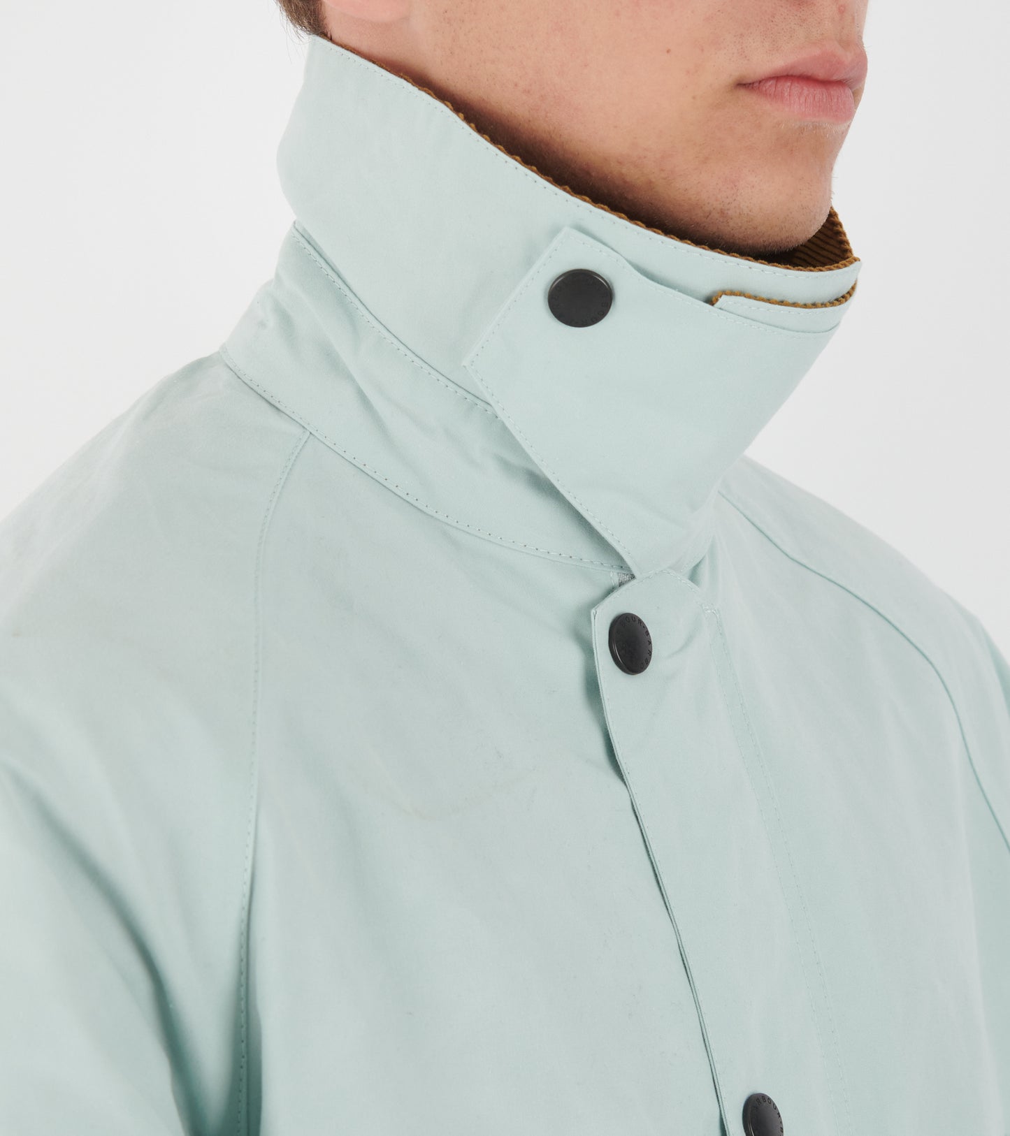 Oversized Bedale Casual Jacket Ice Blue