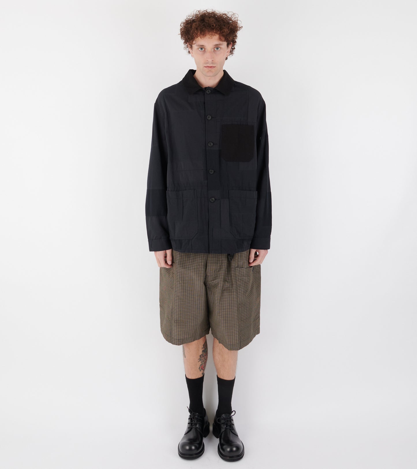Checkered Hike Shorts Brown