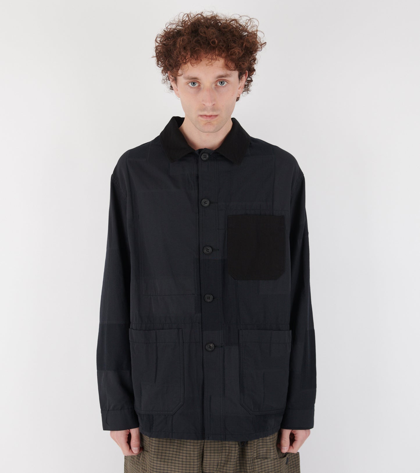 Patchwork Jacket Black