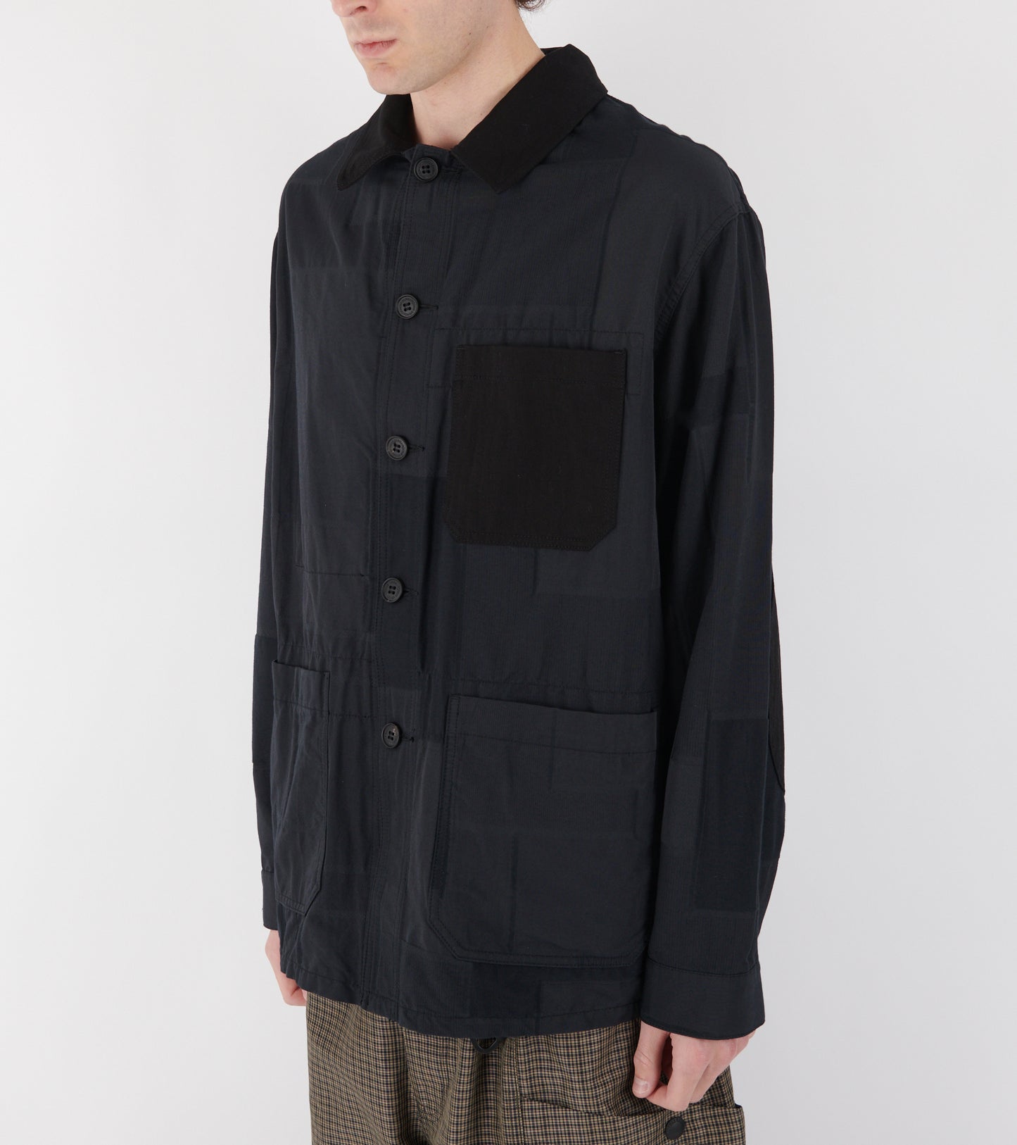 Patchwork Jacket Black