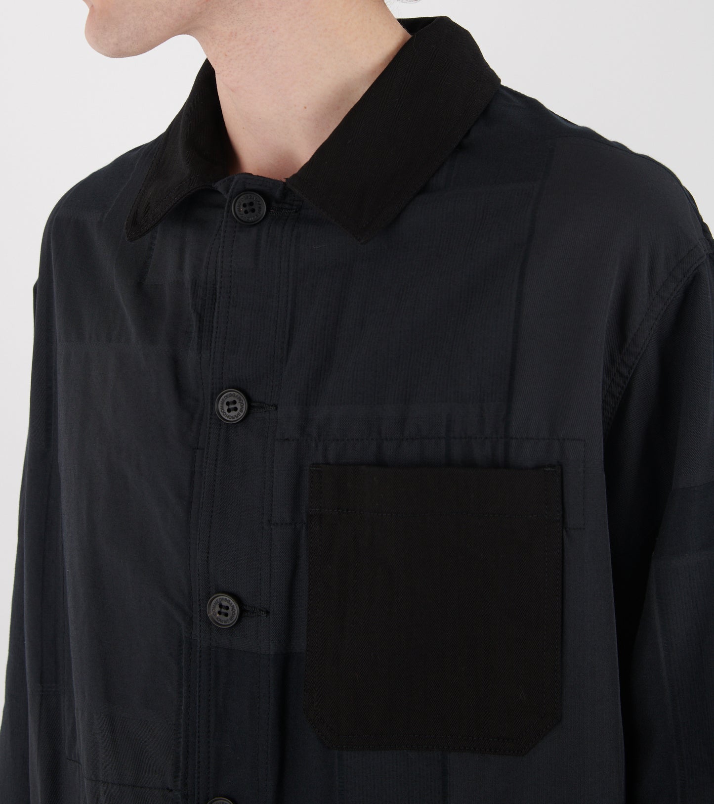 Patchwork Jacket Black