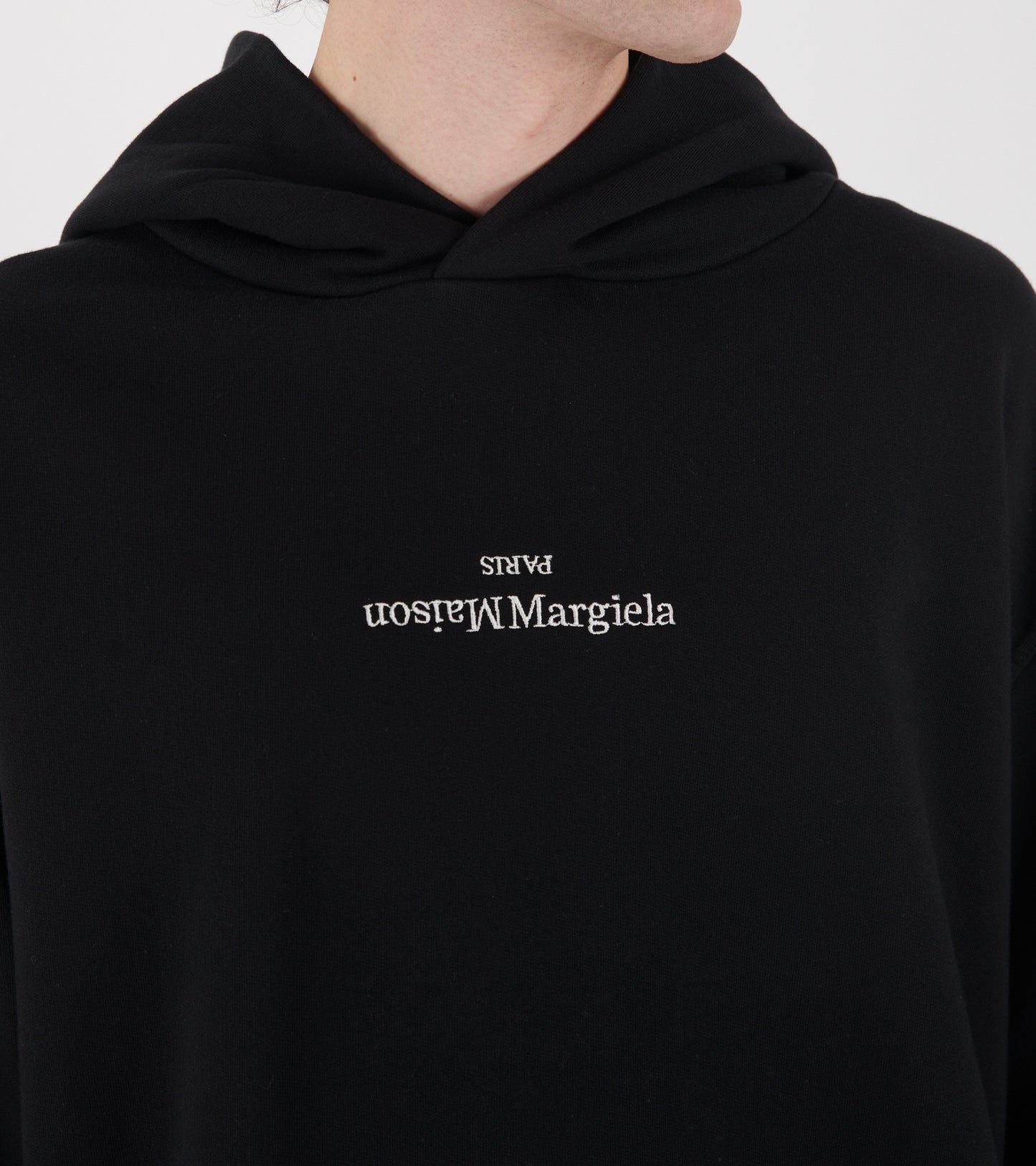 Relaxed Logo Hoodie Black