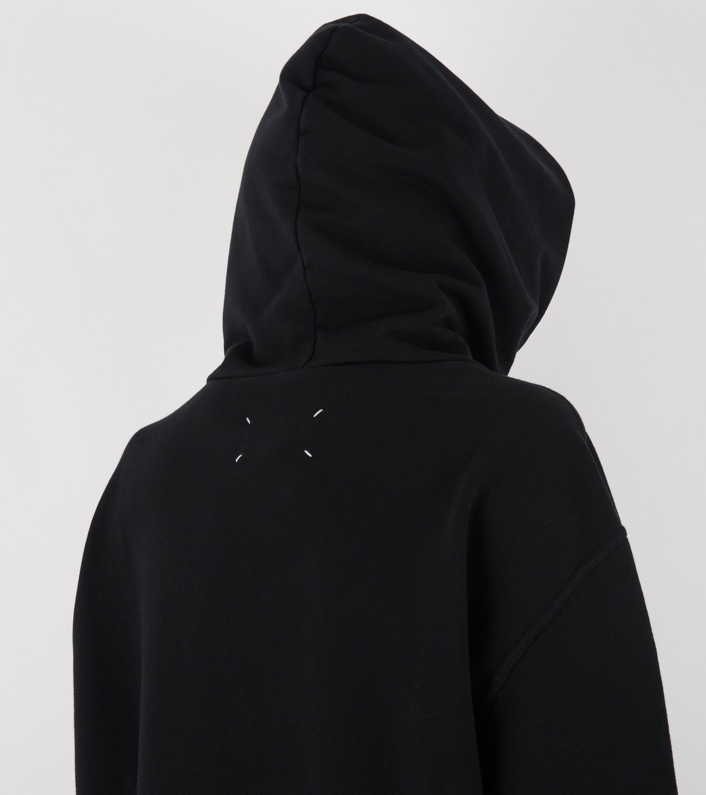 Relaxed Logo Hoodie Black